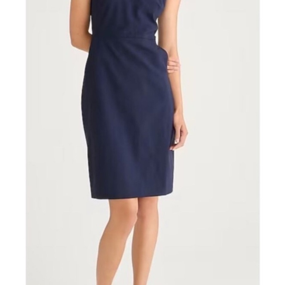 NWT J Crew Women’s Classic Resume Dress - Navy - Size 14